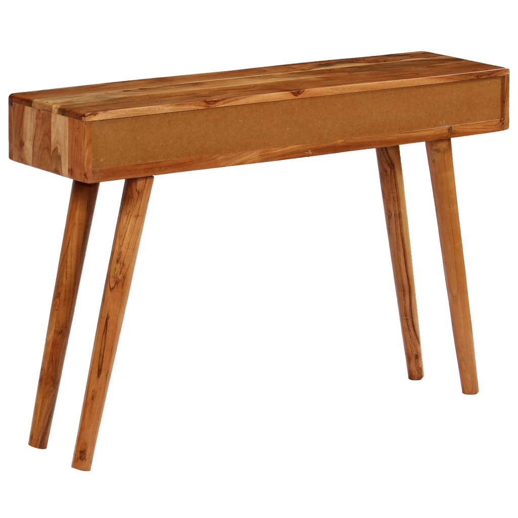 vidaXL Console Table Solid Acacia Wood with Carved Drawers 46.5"x11.8"x31.5"-3