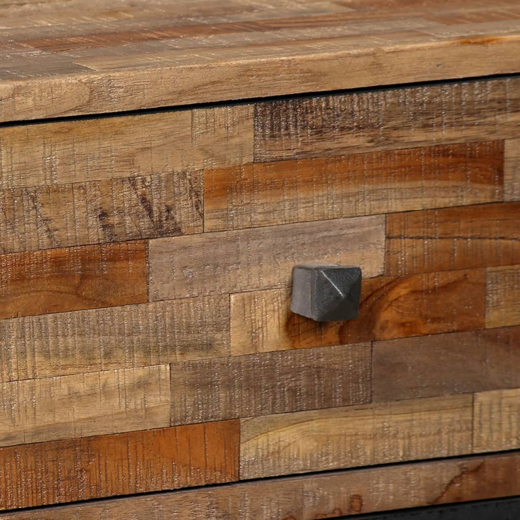 vidaXL Side Cabinet with 6 Drawers Solid Reclaimed Teak 27.6"x11.8"x29.9"-2