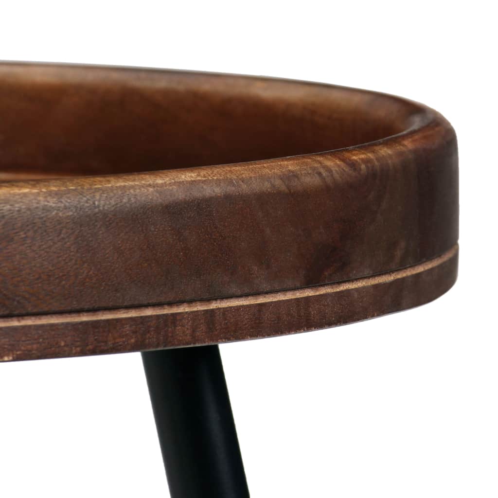 vidaXL Table Set 3 Pieces Solid Mango Wood and Steel-3