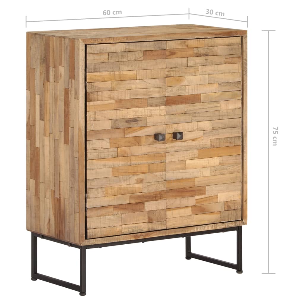 vidaXL Sideboard Reclaimed Teak Wood 23.6"x11.8"x29.5"-9