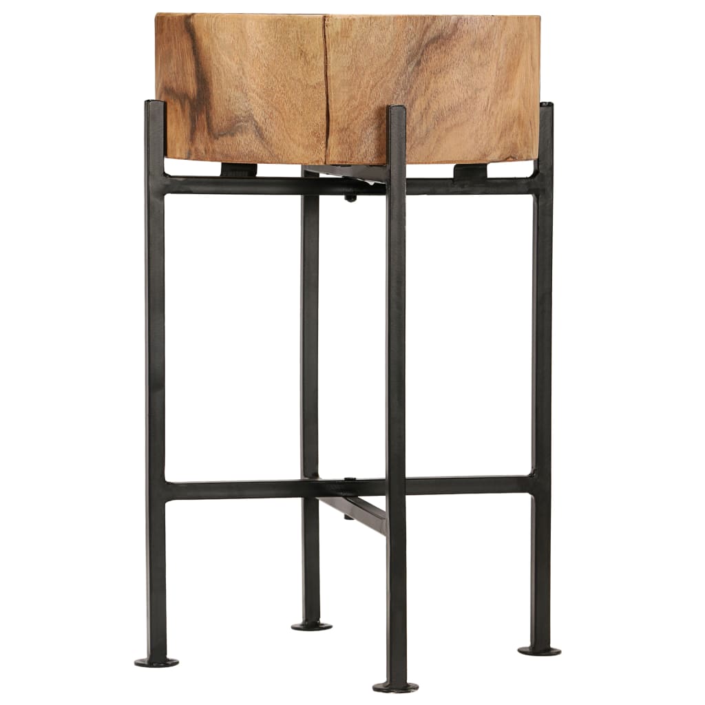 vidaXL Side Table Set 2 Pieces Solid Acacia Wood-4