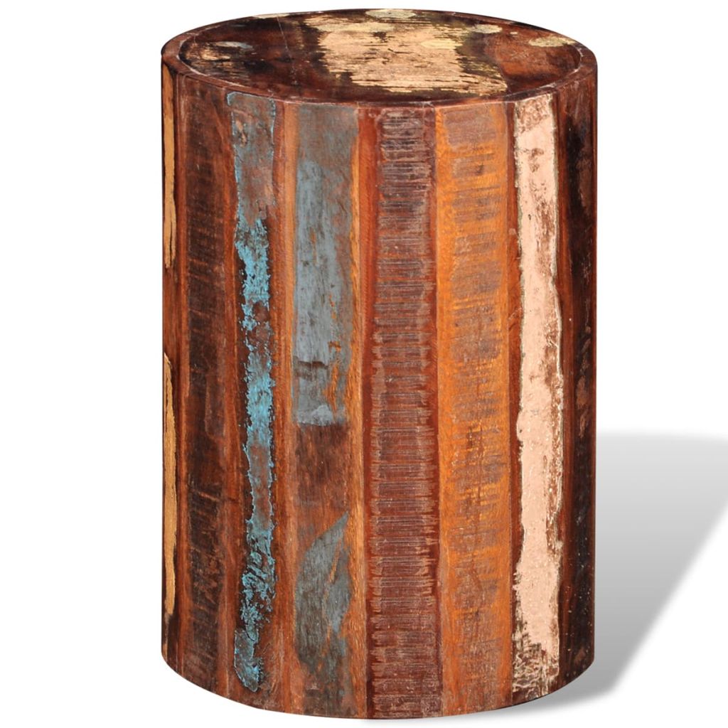 vidaXL Stool Solid Reclaimed Wood-1