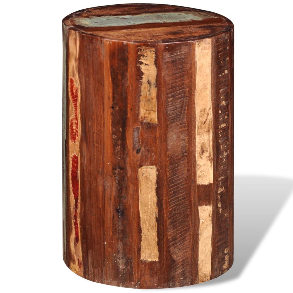 vidaXL Stool Solid Reclaimed Wood-2