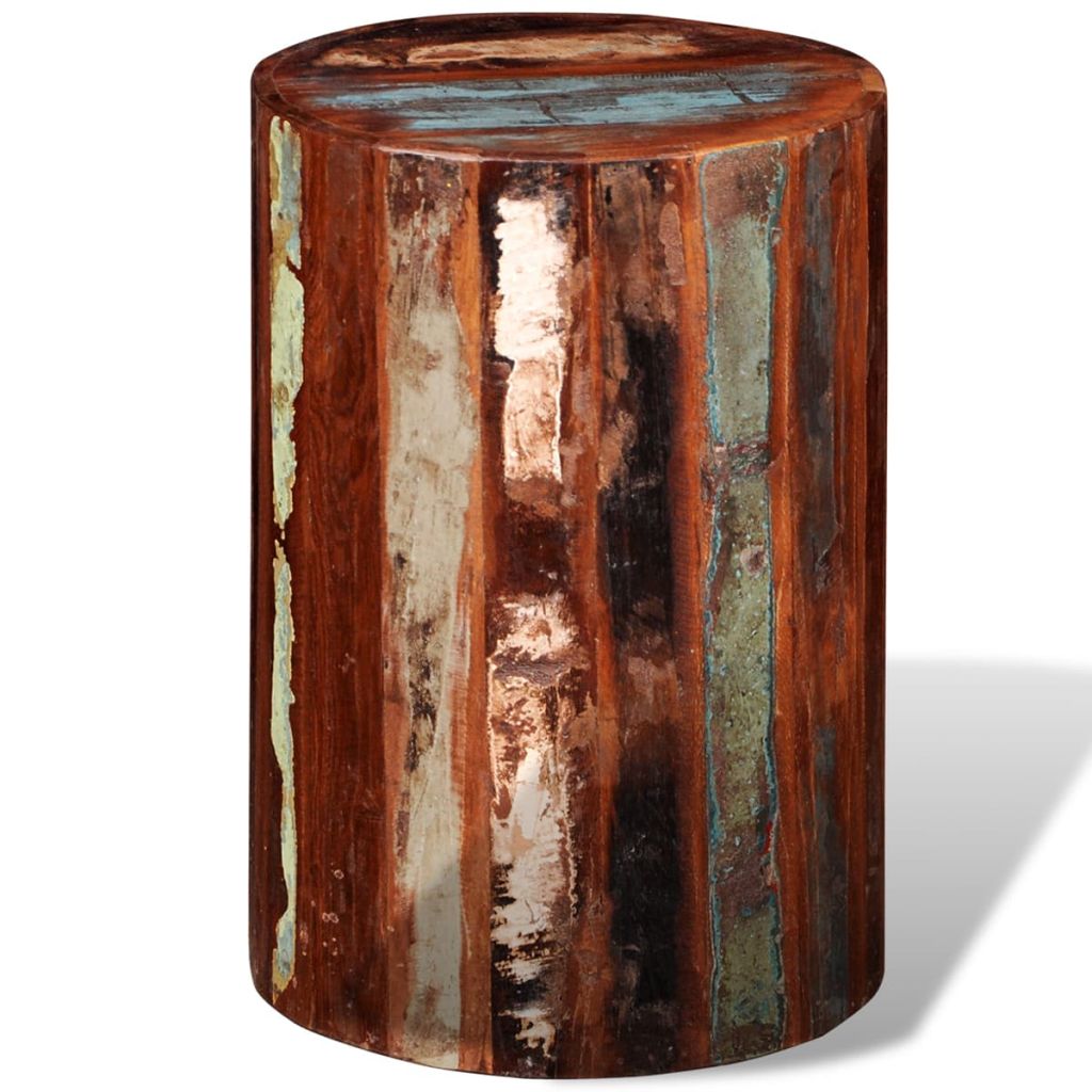 vidaXL Stool Solid Reclaimed Wood-3