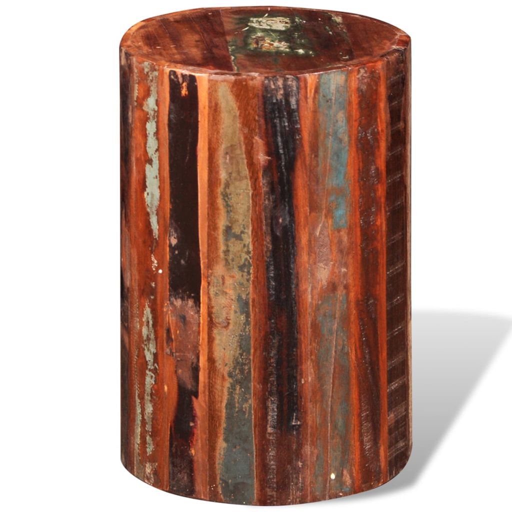 vidaXL Stool Solid Reclaimed Wood-4
