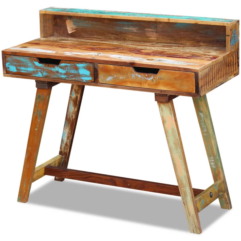 vidaXL Desk Solid Reclaimed Wood-1