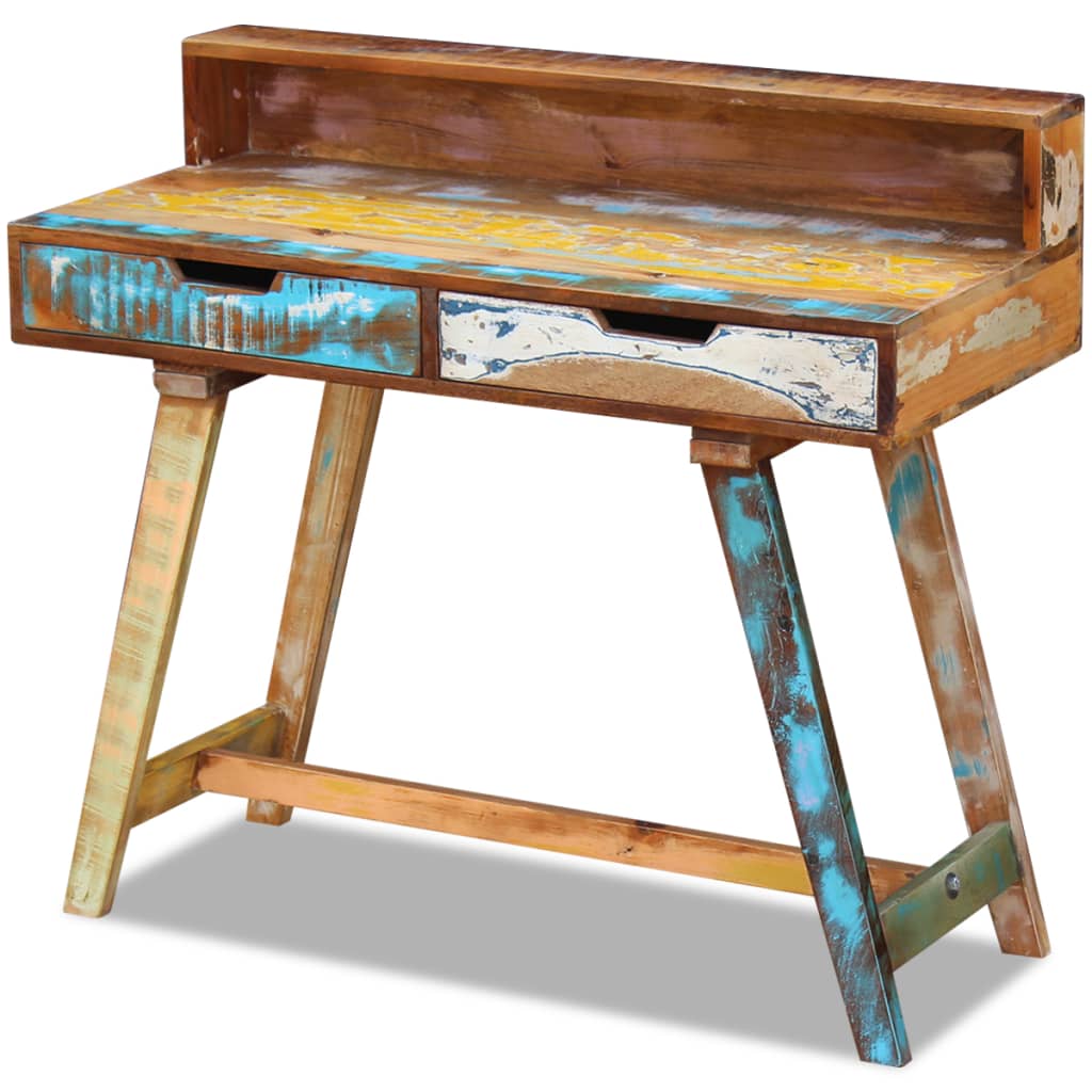 vidaXL Desk Solid Reclaimed Wood-4