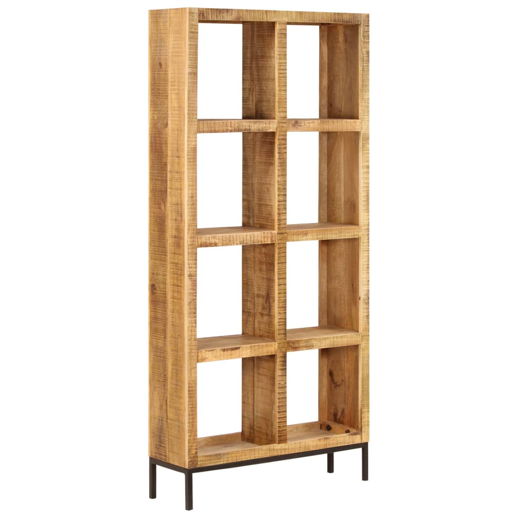 vidaXL Bookshelf 31.5"x9.8"x68.9" Solid Mango Wood-0
