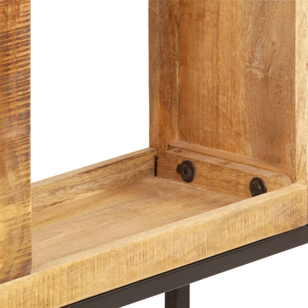 vidaXL Bookshelf 31.5"x9.8"x68.9" Solid Mango Wood-6