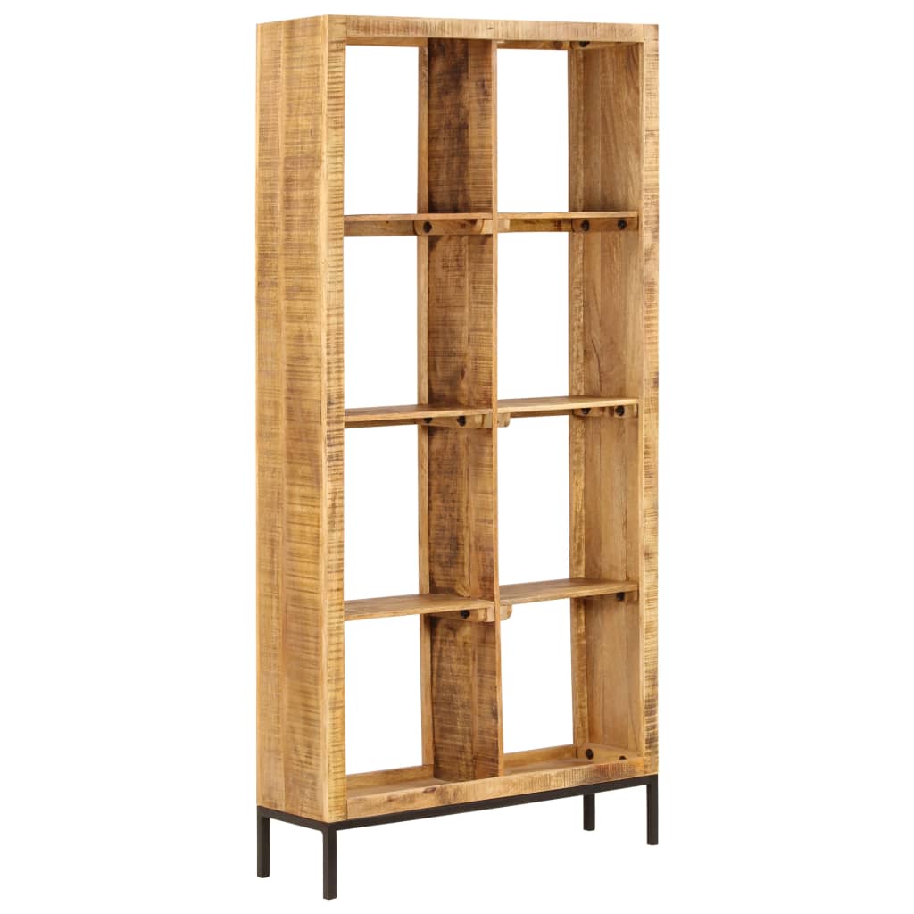 vidaXL Bookshelf 31.5"x9.8"x68.9" Solid Mango Wood-8