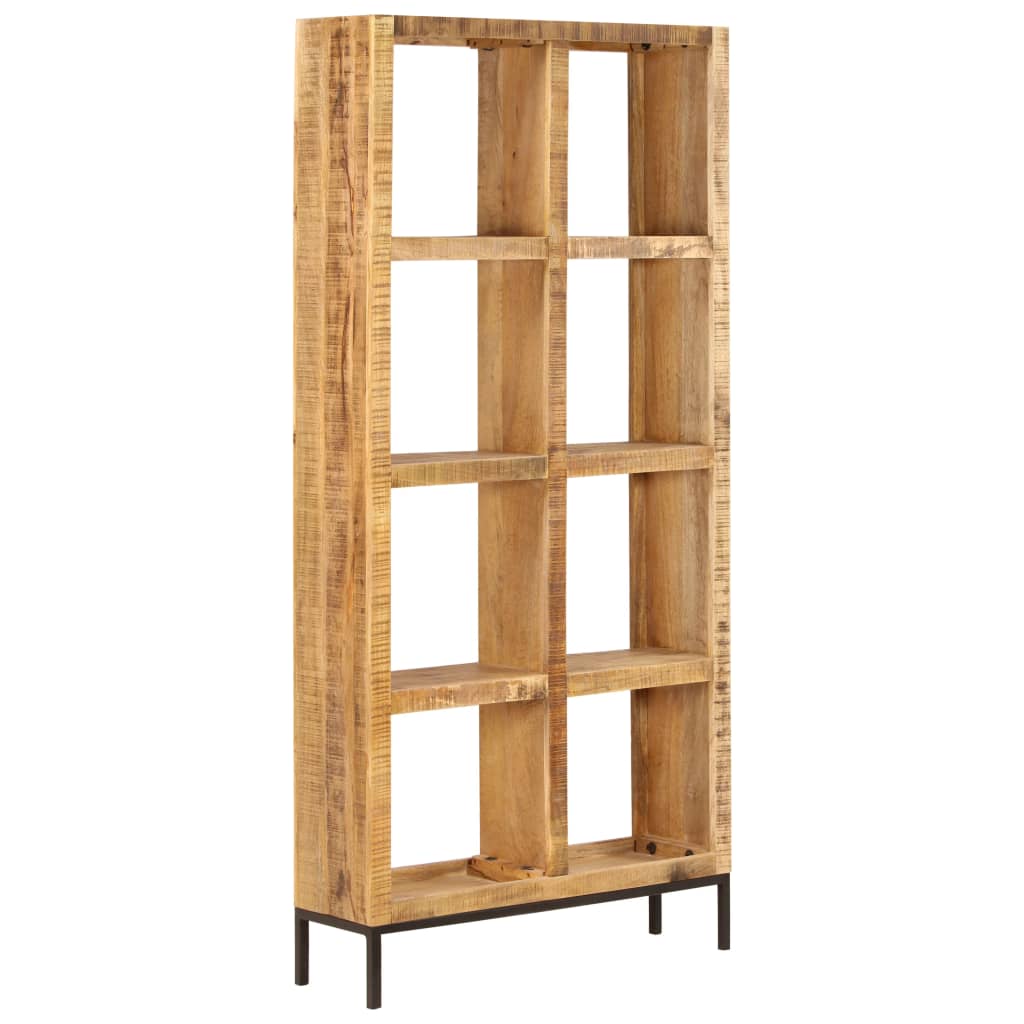 vidaXL Bookshelf 31.5"x9.8"x68.9" Solid Mango Wood-9