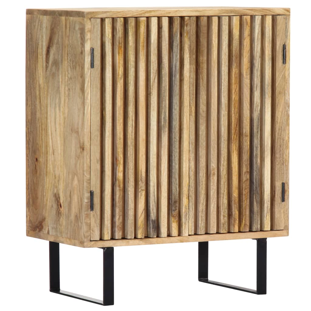 vidaXL Sideboard 23.6"x13.8"x29.5" Solid Mango Wood-0