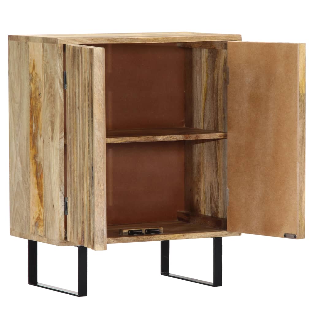 vidaXL Sideboard 23.6"x13.8"x29.5" Solid Mango Wood-2