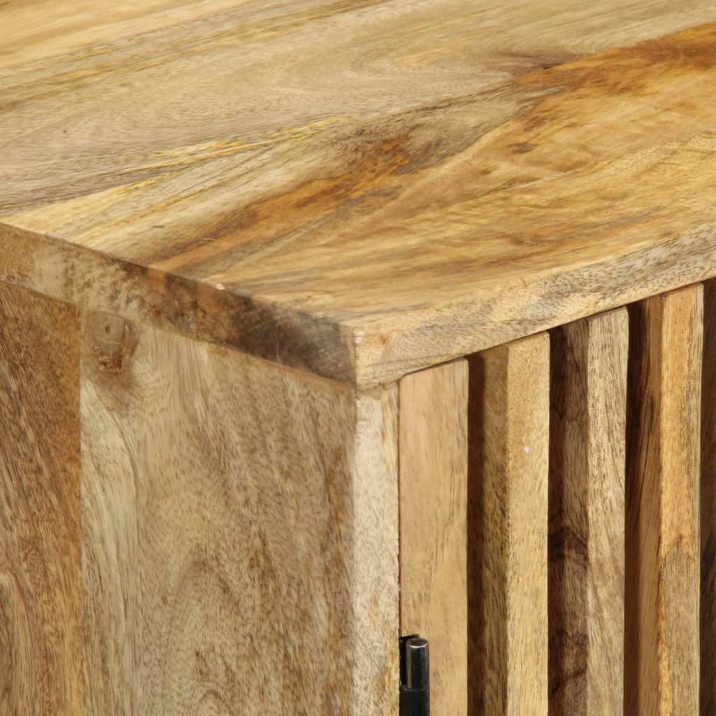 vidaXL Sideboard 23.6"x13.8"x29.5" Solid Mango Wood-3