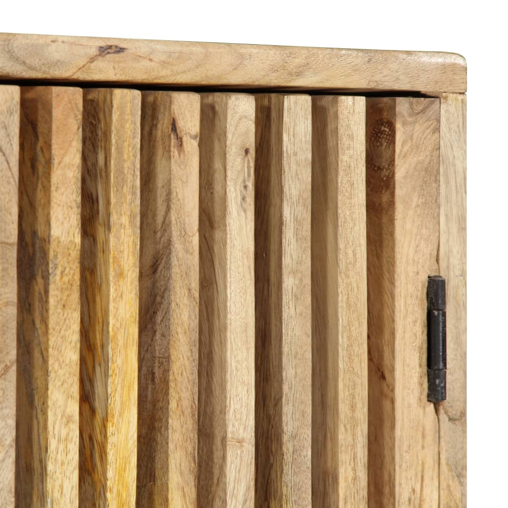vidaXL Sideboard 23.6"x13.8"x29.5" Solid Mango Wood-5