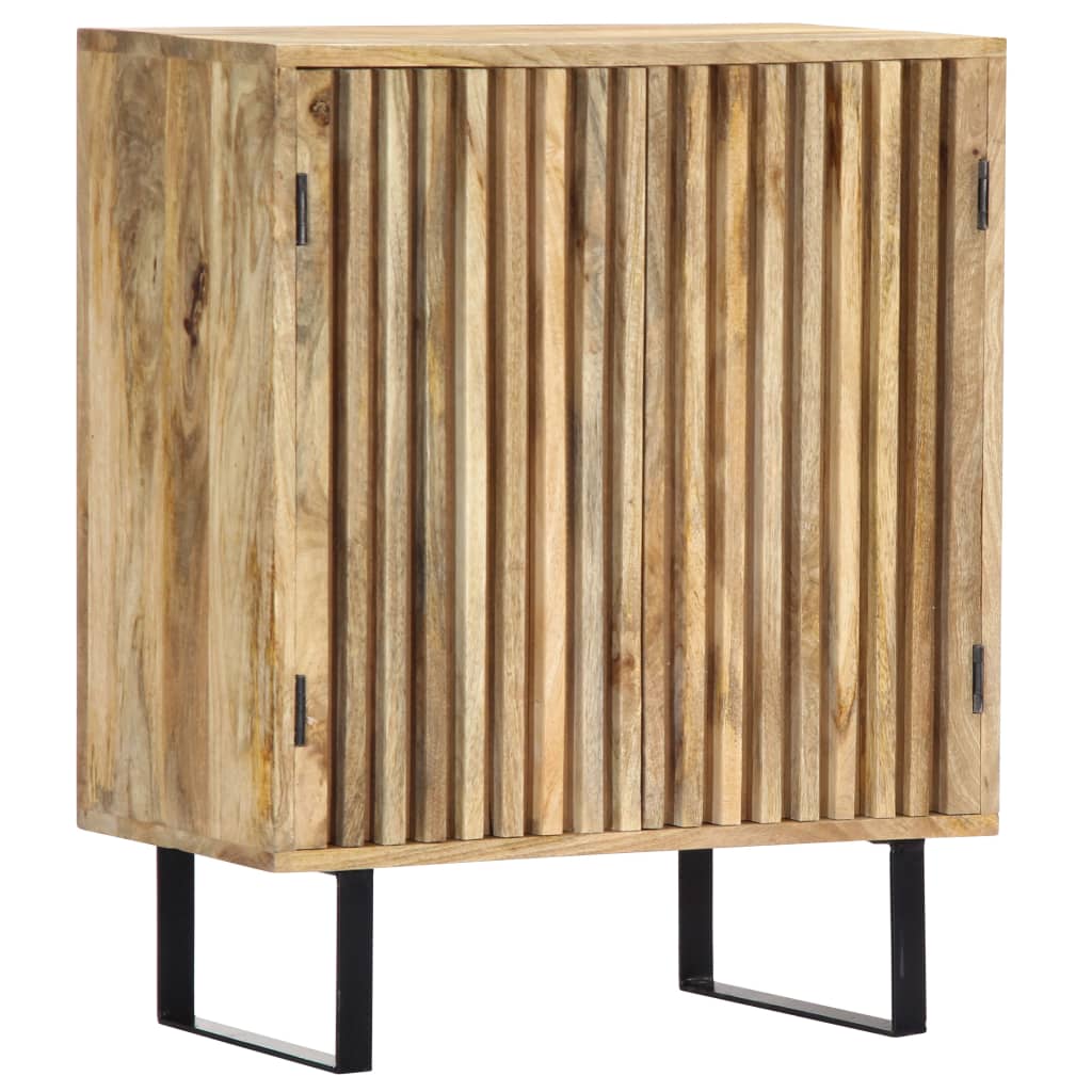 vidaXL Sideboard 23.6"x13.8"x29.5" Solid Mango Wood-7