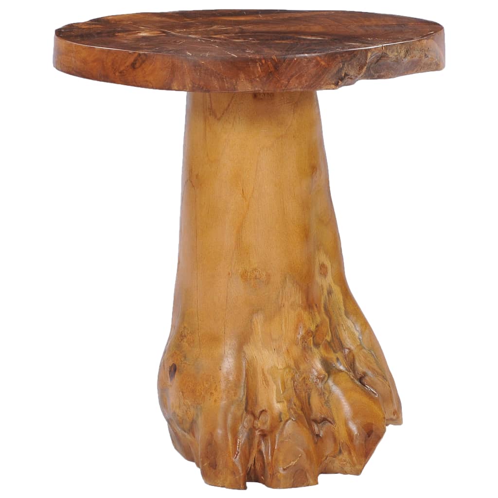 vidaXL Coffee Table 15.7"x15.7" Solid Teak Wood-3