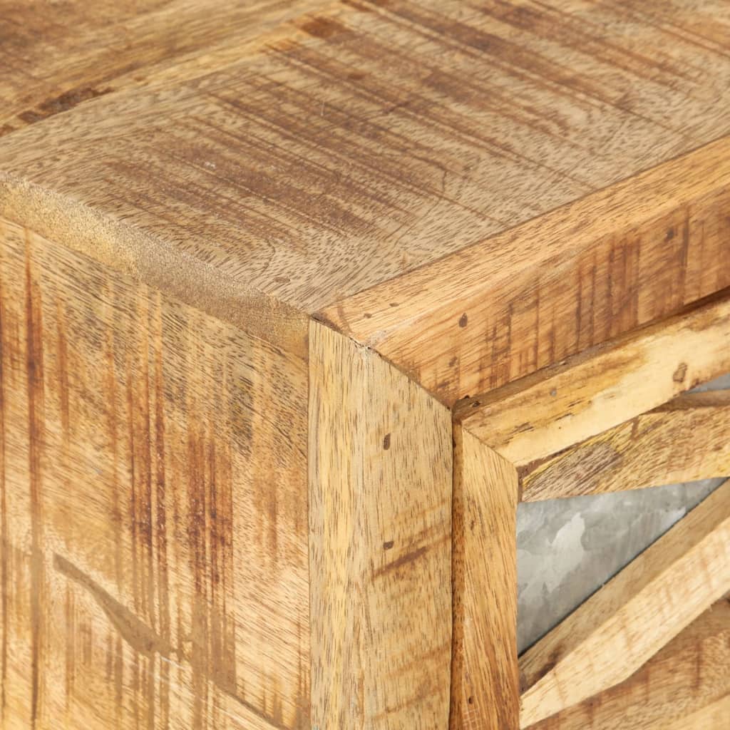 vidaXL Coffee Table 43.3"x19.7"x15" Solid Wood Mango-3