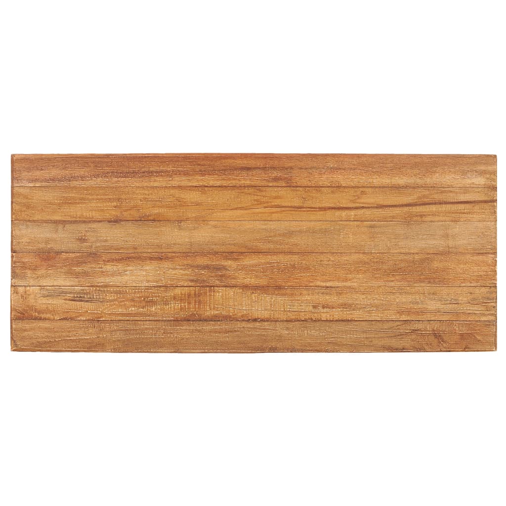 vidaXL Coffee Table 39.4"x15.7"x18.7" Solid Reclaimed Wood and Teak Wood-2