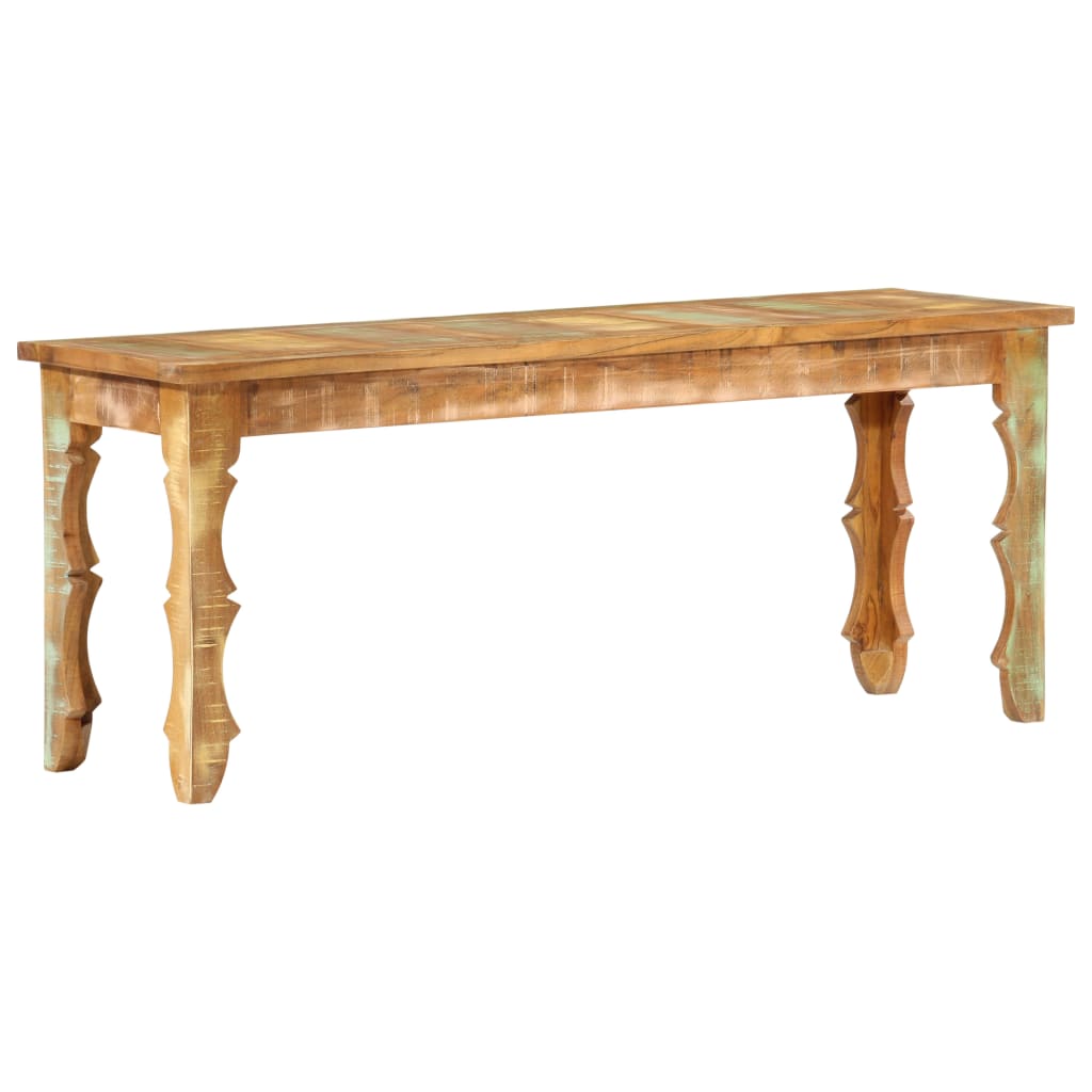 vidaXL Bench 43.3"x13.8"x17.7" Solid Reclaimed Wood-0