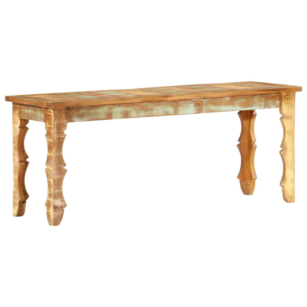 vidaXL Bench 43.3"x13.8"x17.7" Solid Reclaimed Wood-3