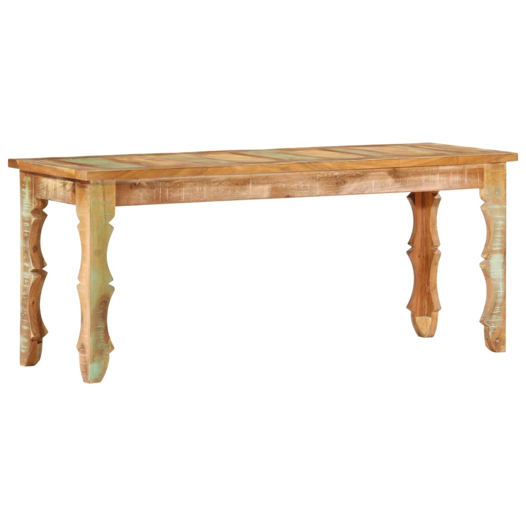 vidaXL Bench 43.3"x13.8"x17.7" Solid Reclaimed Wood-4
