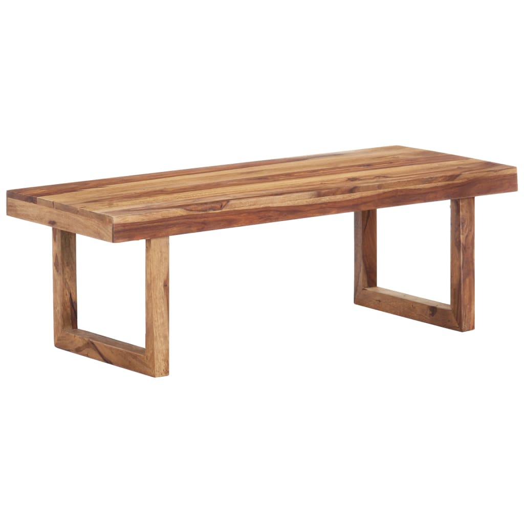 vidaXL Coffee Table 39.4"x19.7"x13.8" Solid Sheesham Wood-0