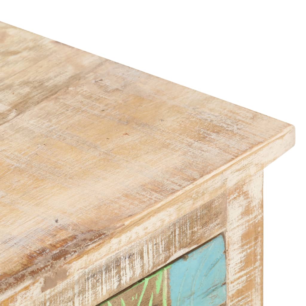 vidaXL Coffee Table 39.4"x21.7"x15.7" Rough Acacia Wood-3