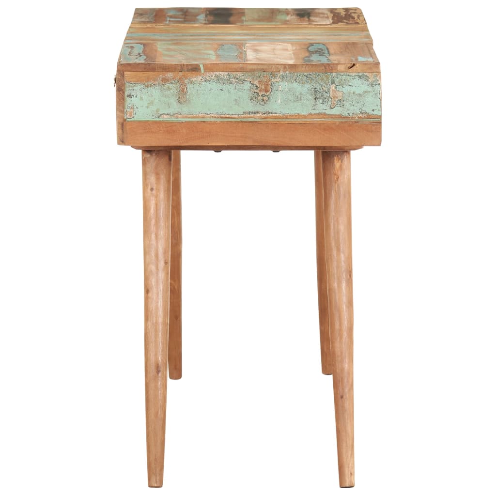 vidaXL Dressing Table with Mirror 44.1"x17.7"x29.9" Solid Reclaimed Wood-3
