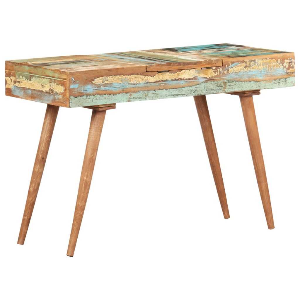 vidaXL Dressing Table with Mirror 44.1"x17.7"x29.9" Solid Reclaimed Wood-4