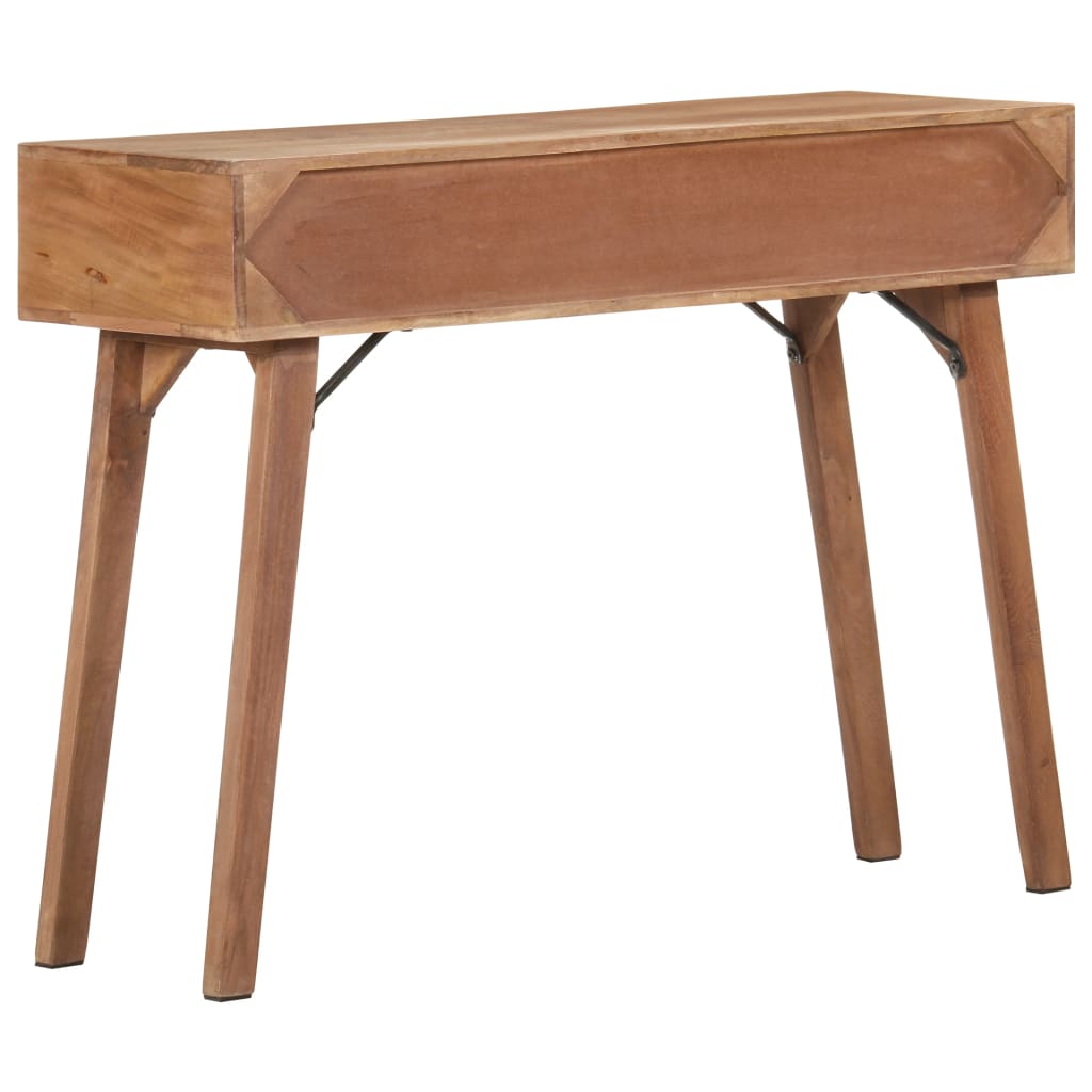 vidaXL Console Table 39.4"x13.8"x29.9" Solid Mango Wood-2