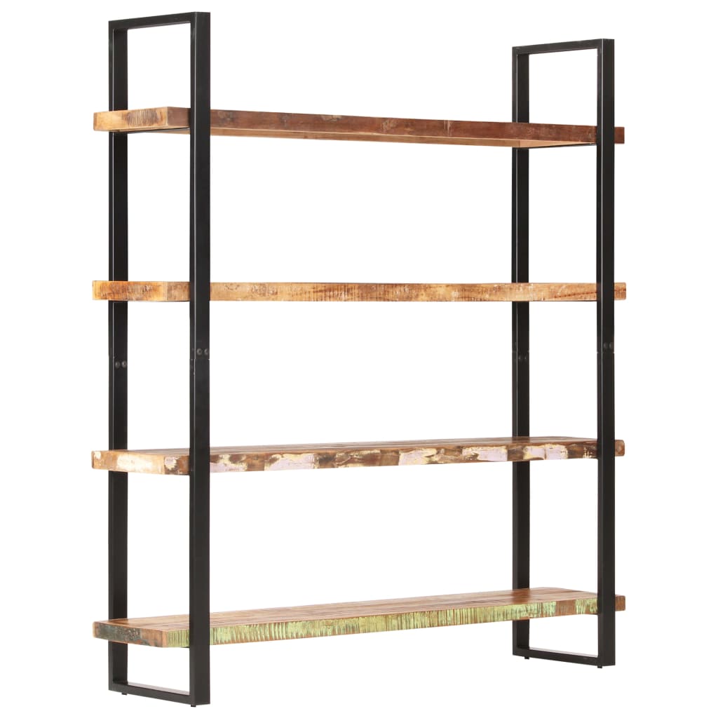 vidaXL 4-Tier Bookcase 63"x15.7"x70.9" Solid Reclaimed Wood-6