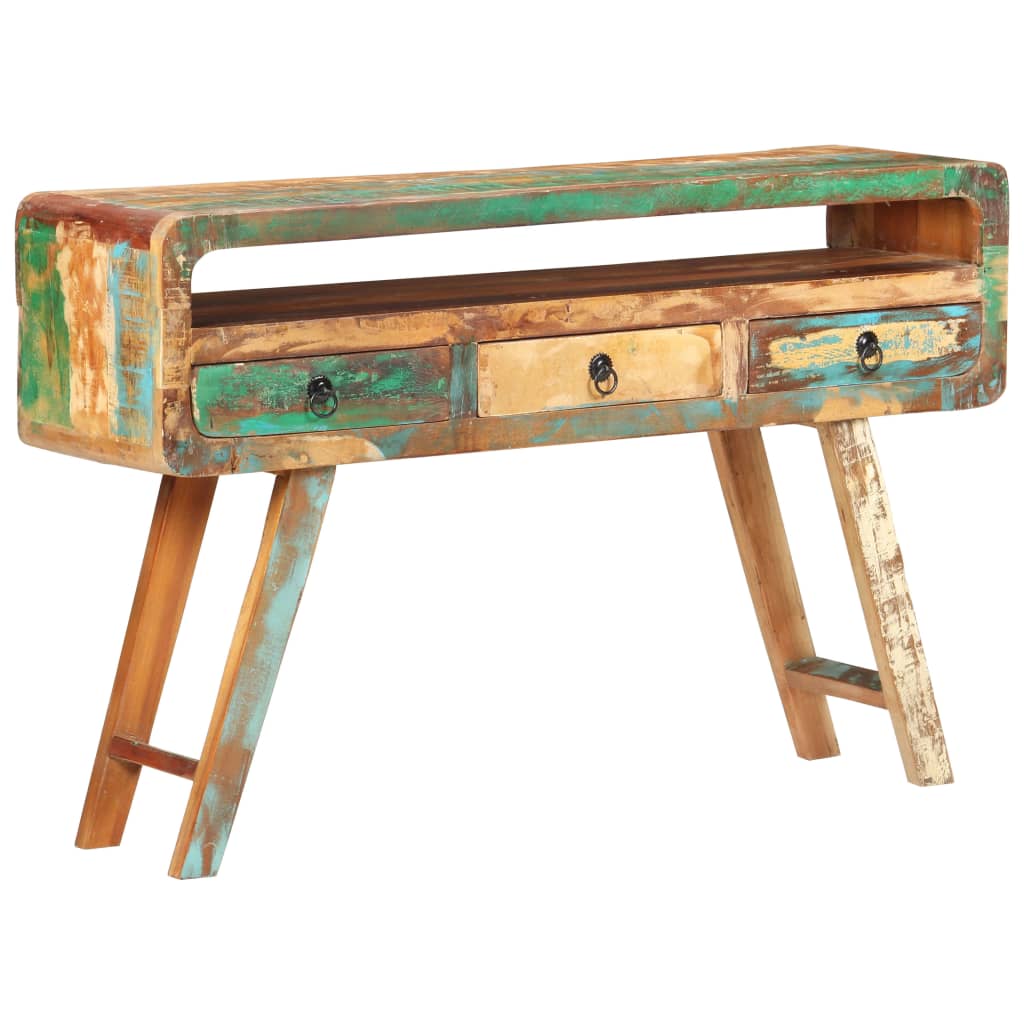vidaXL Sideboard 47.2"x11.8"x29.5" Solid Reclaimed Wood-6