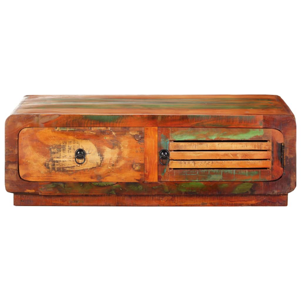 vidaXL Coffee Table 35.4"x23.6"x11.4" Solid Reclaimed Wood-1