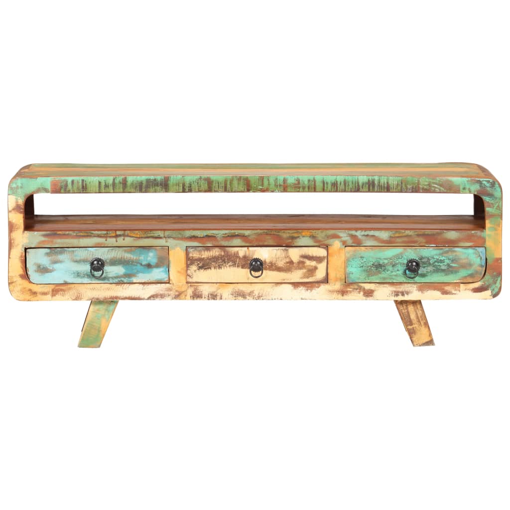 vidaXL TV Stand 46.1"x11.8"x16.1" Solid Reclaimed Wood-0