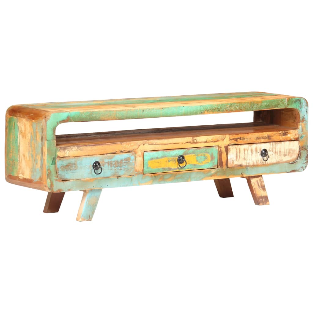 vidaXL TV Stand 46.1"x11.8"x16.1" Solid Reclaimed Wood-6