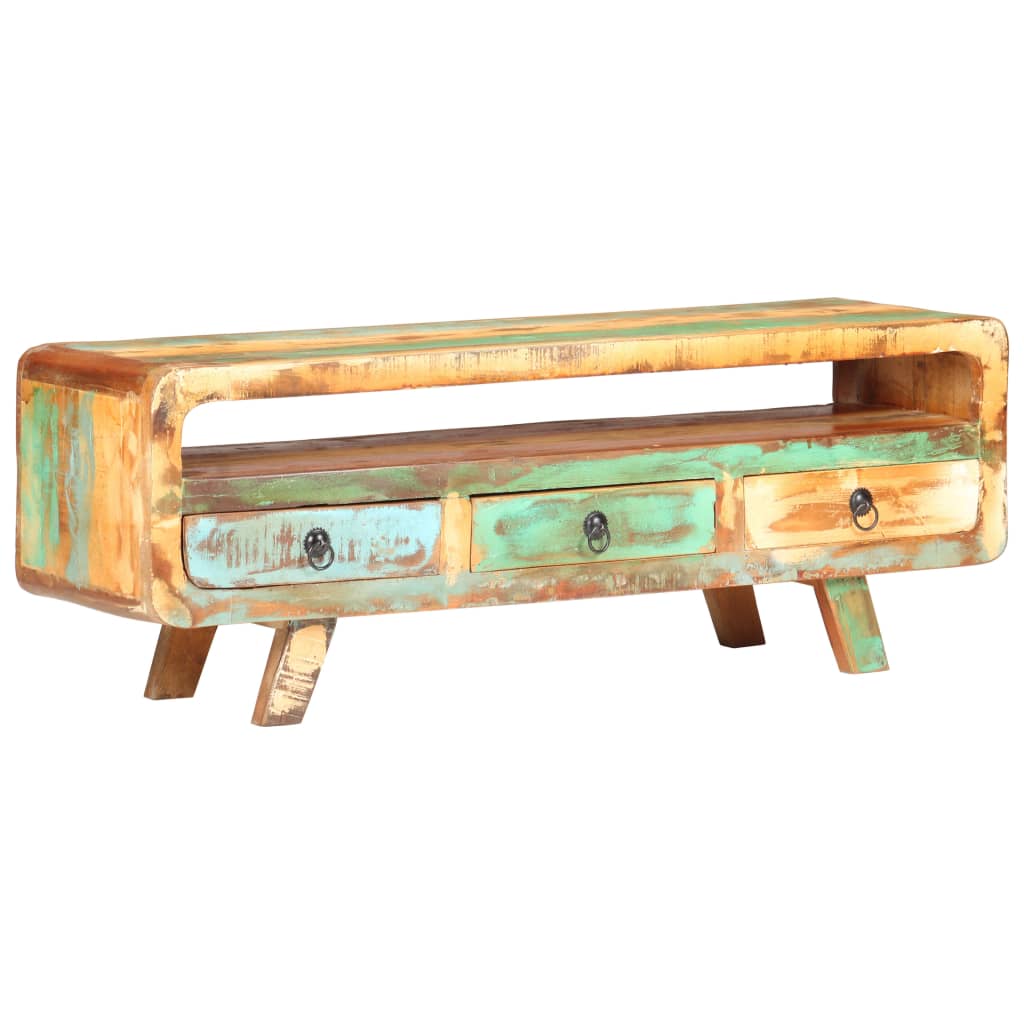 vidaXL TV Stand 46.1"x11.8"x16.1" Solid Reclaimed Wood-7