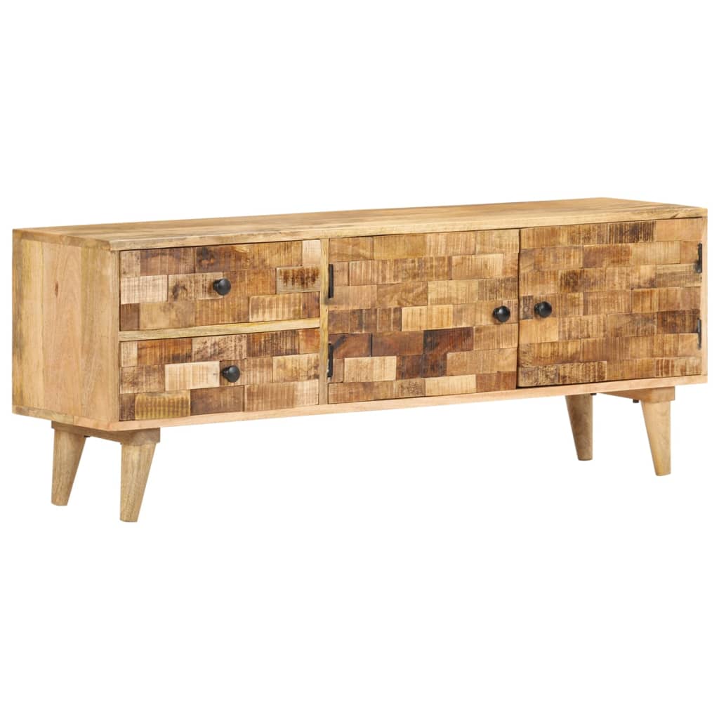 vidaXL TV Stand 47.2"x11.8"x17.7" Solid Wood Mango-0