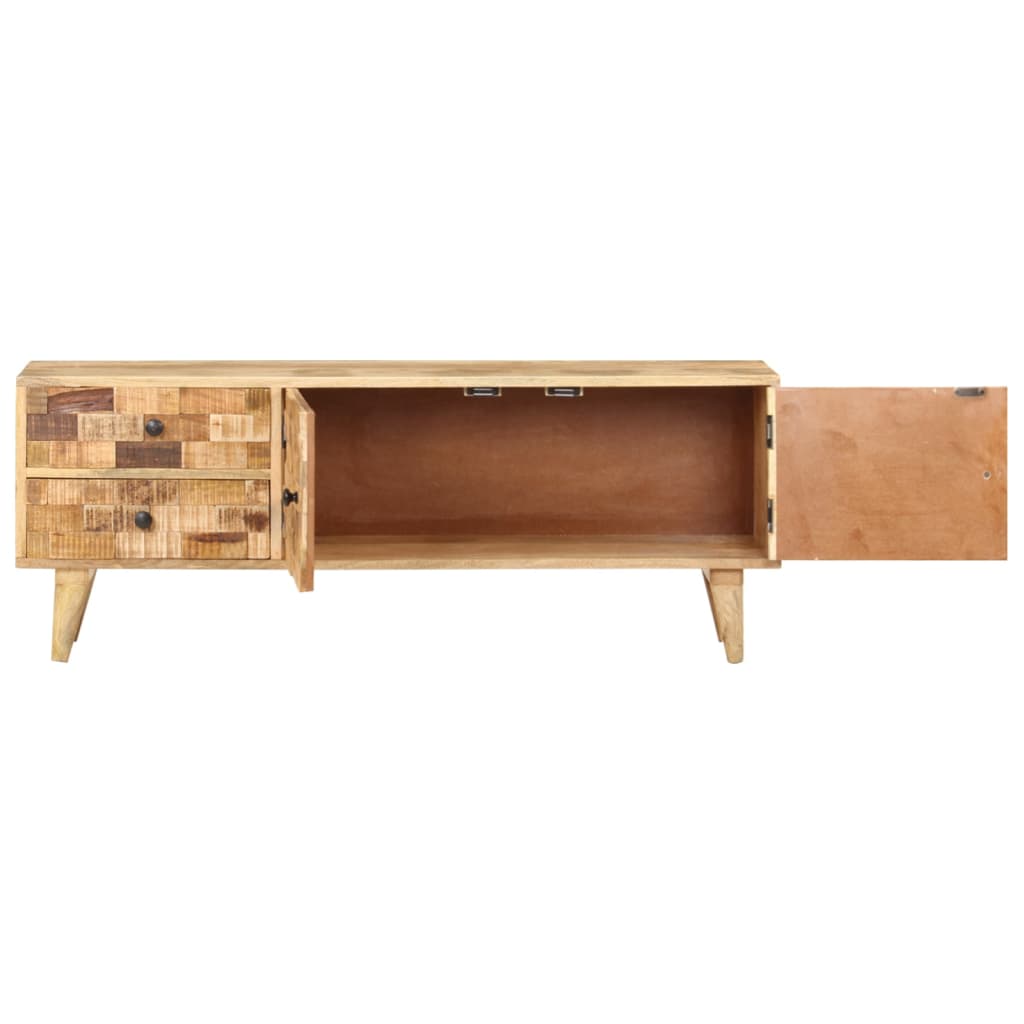 vidaXL TV Stand 47.2"x11.8"x17.7" Solid Wood Mango-5