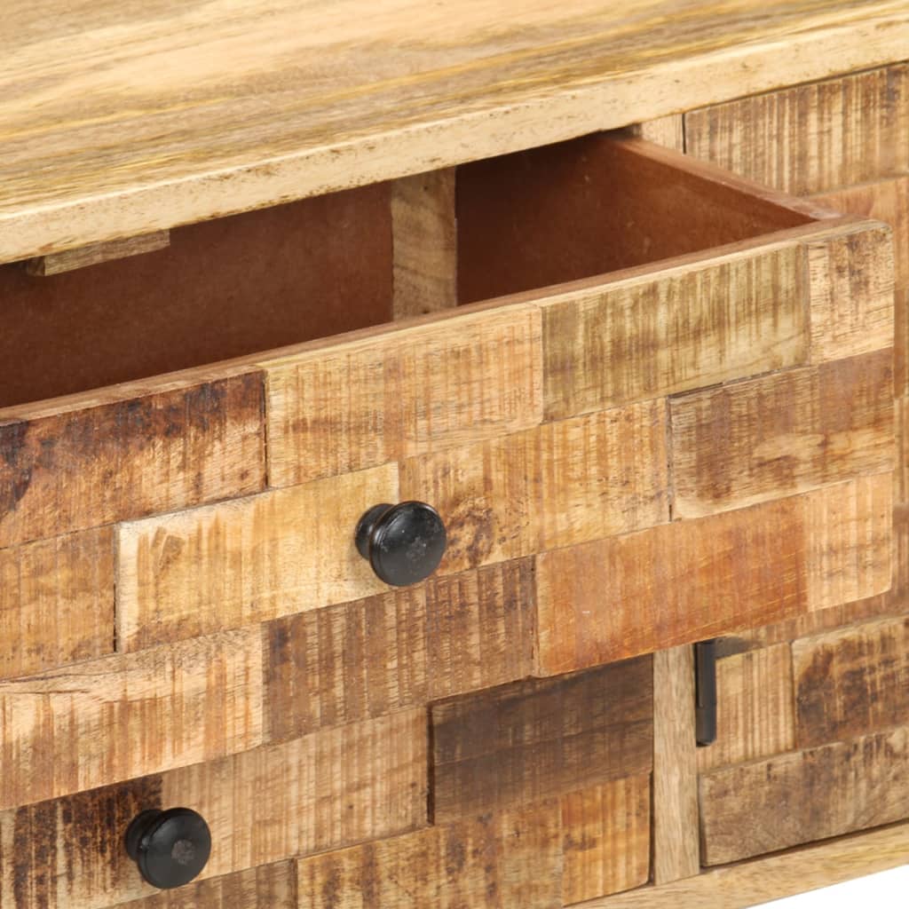 vidaXL TV Stand 47.2"x11.8"x17.7" Solid Wood Mango-7