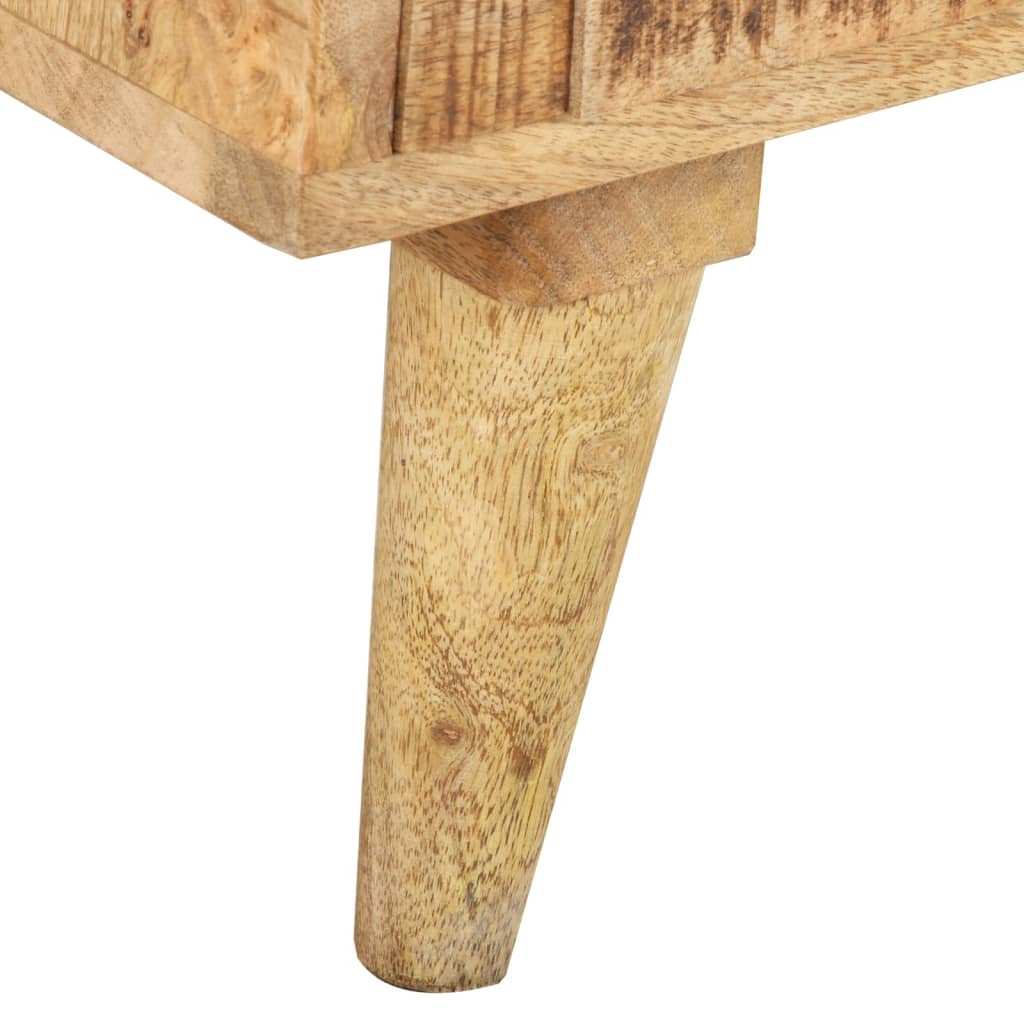 vidaXL TV Stand 47.2"x11.8"x17.7" Solid Wood Mango-8