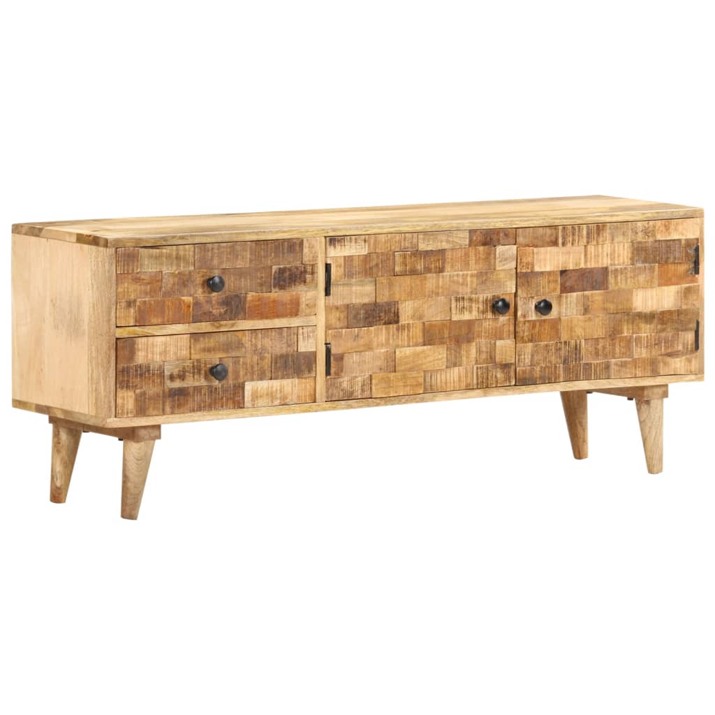 vidaXL TV Stand 47.2"x11.8"x17.7" Solid Wood Mango-10