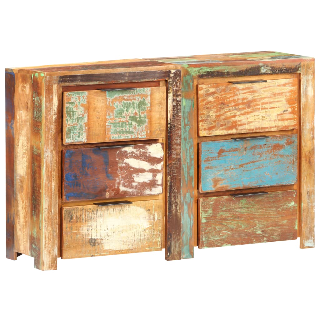 vidaXL Drawer Cabinet 46.5"x13"x29.5" Solid Reclaimed Wood-4
