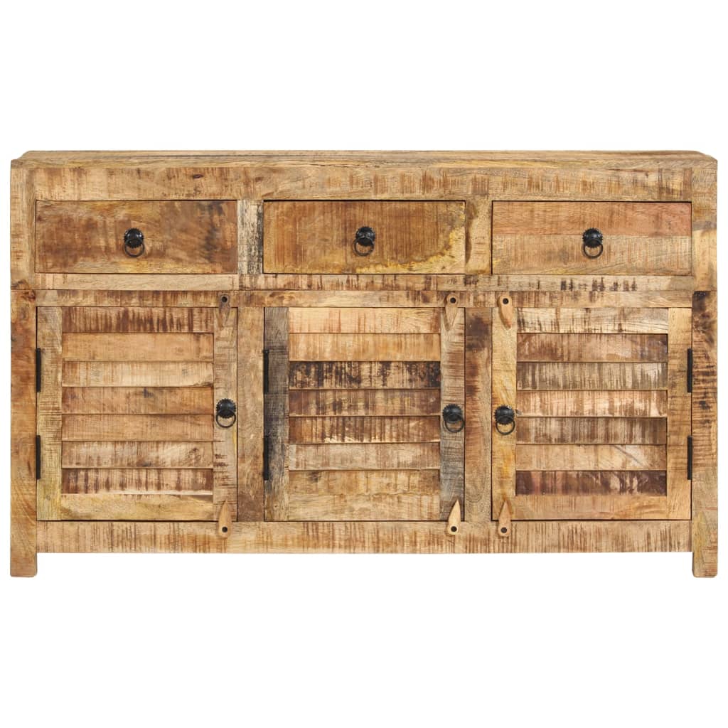 vidaXL Sideboard 43.3"x11.8"x25.6" Solid Wood Mango-2