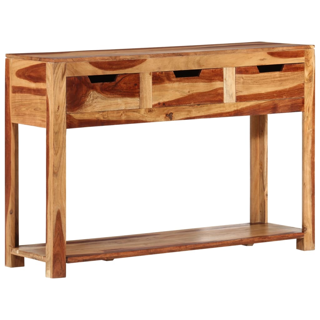vidaXL Console Table 43.3"x13.8"x29.5" Solid Wood Acacia-0