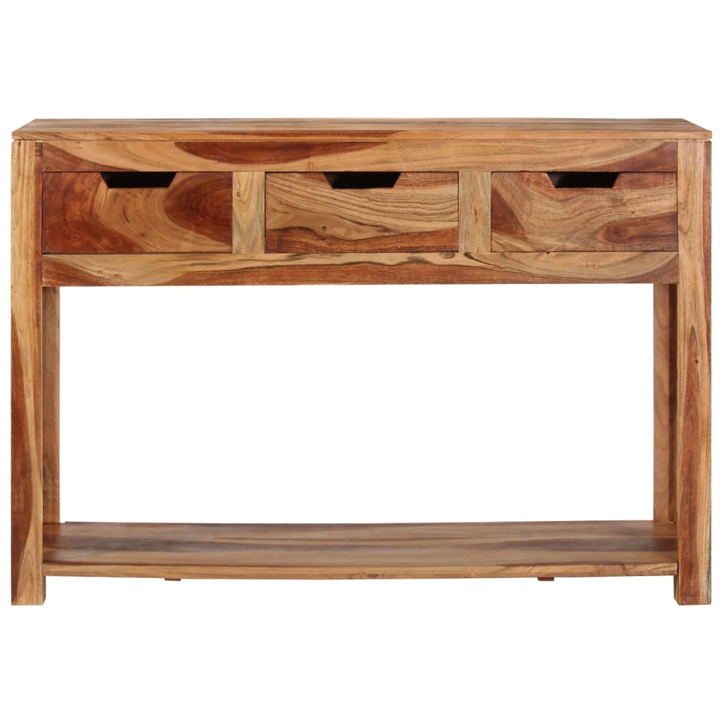 vidaXL Console Table 43.3"x13.8"x29.5" Solid Wood Acacia-1
