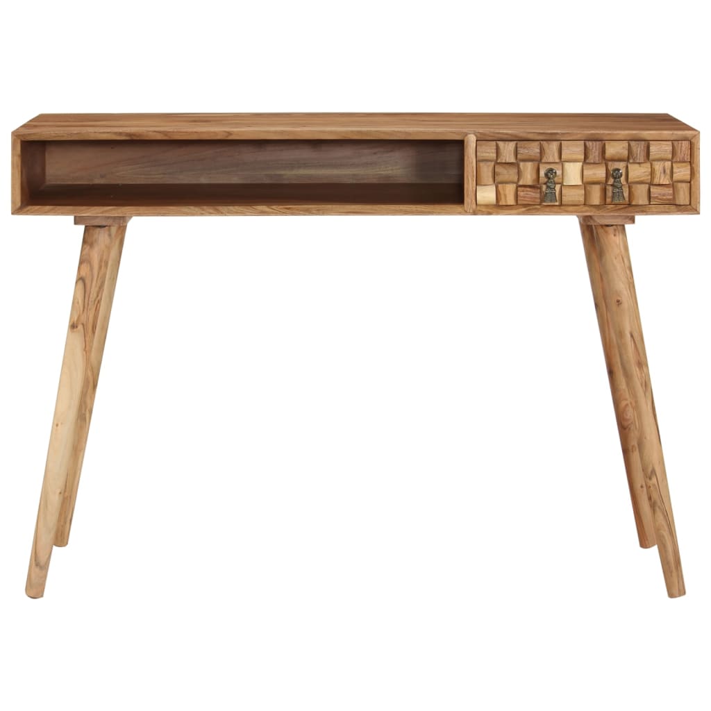 vidaXL Writing Desk 45.3"x19.7"x29.9" Solid Wood Acacia-1