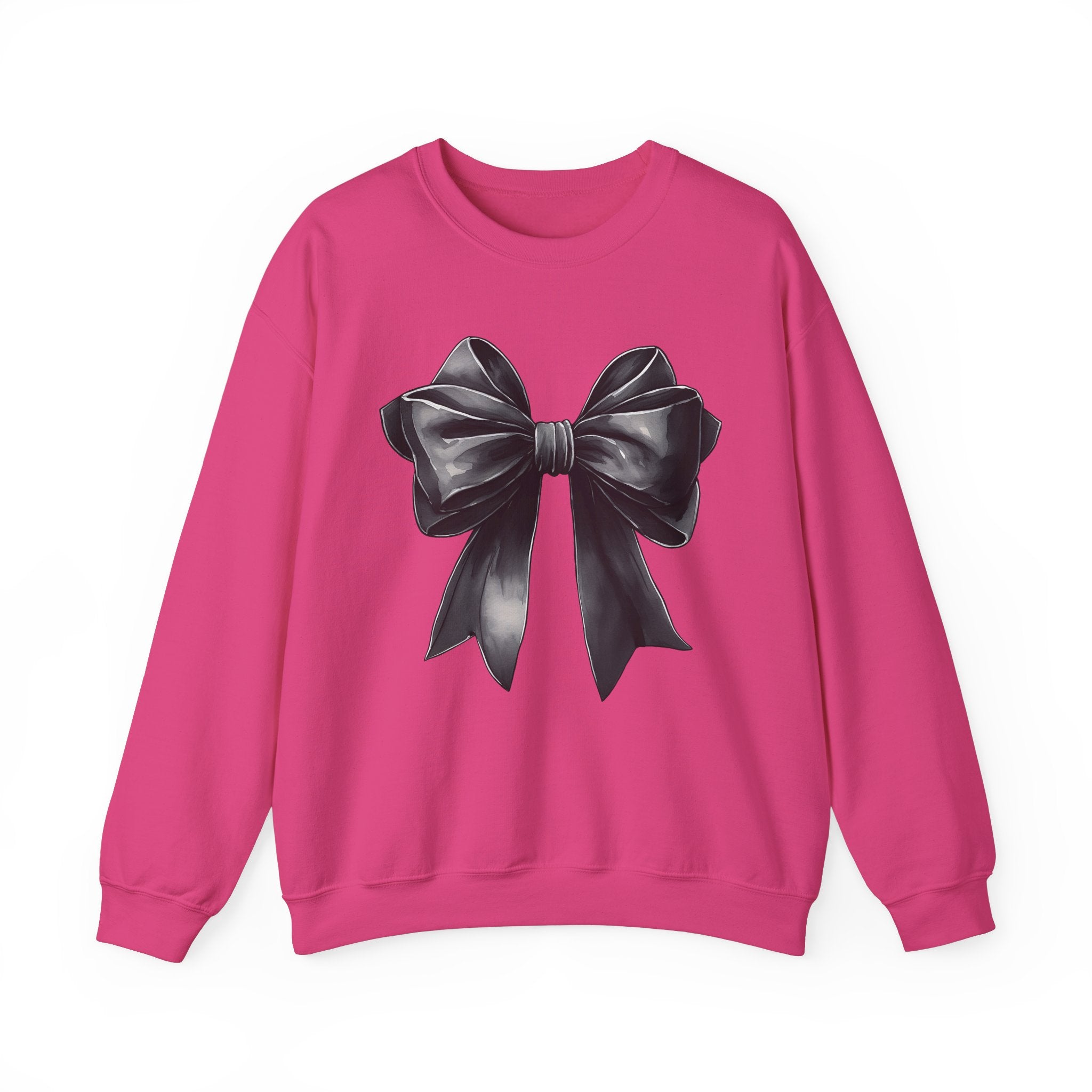 Black Coquette Bow Sweatshirt