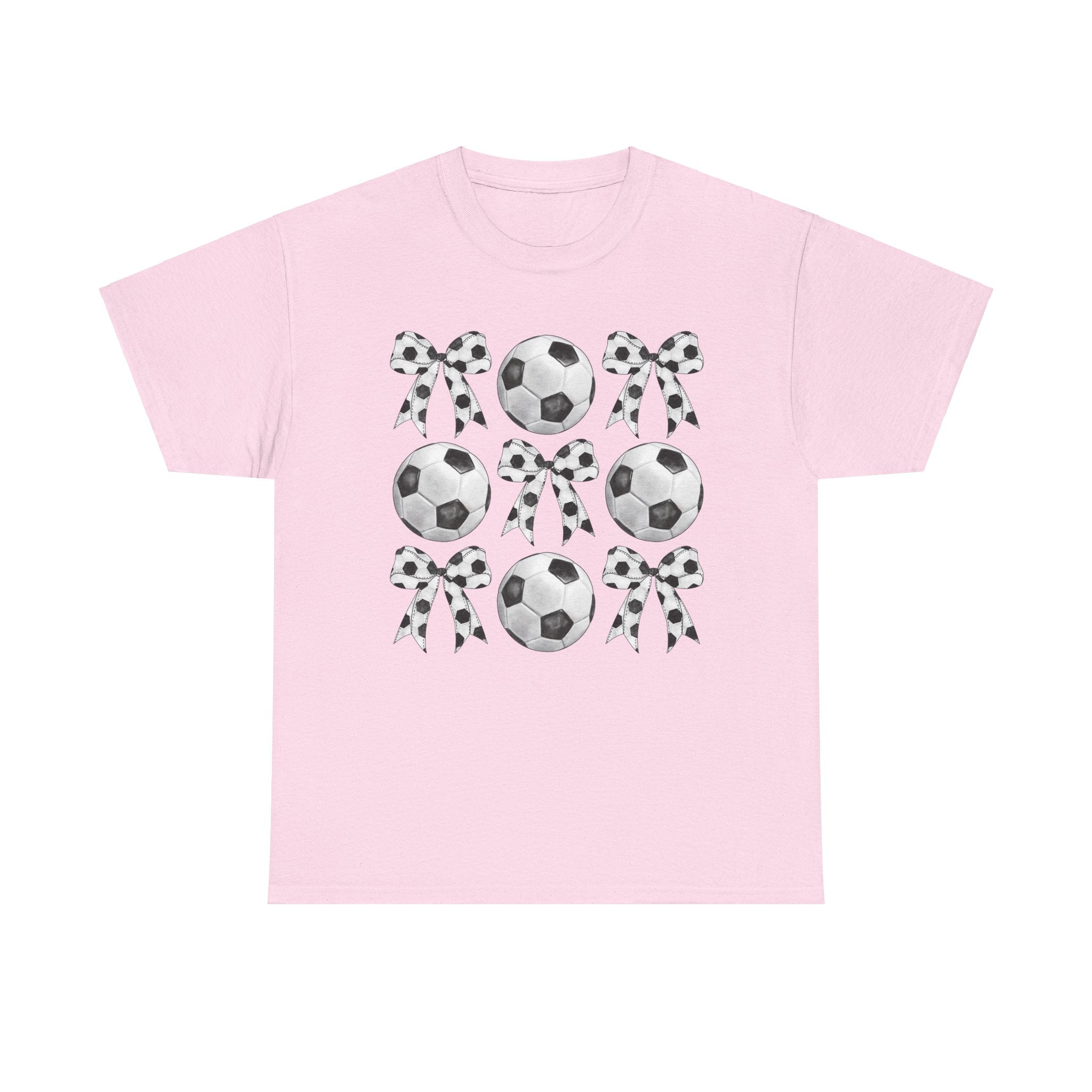 Soccer T-Shirt, Coquette Bow Tee, Soccer Mom Shirt for Women