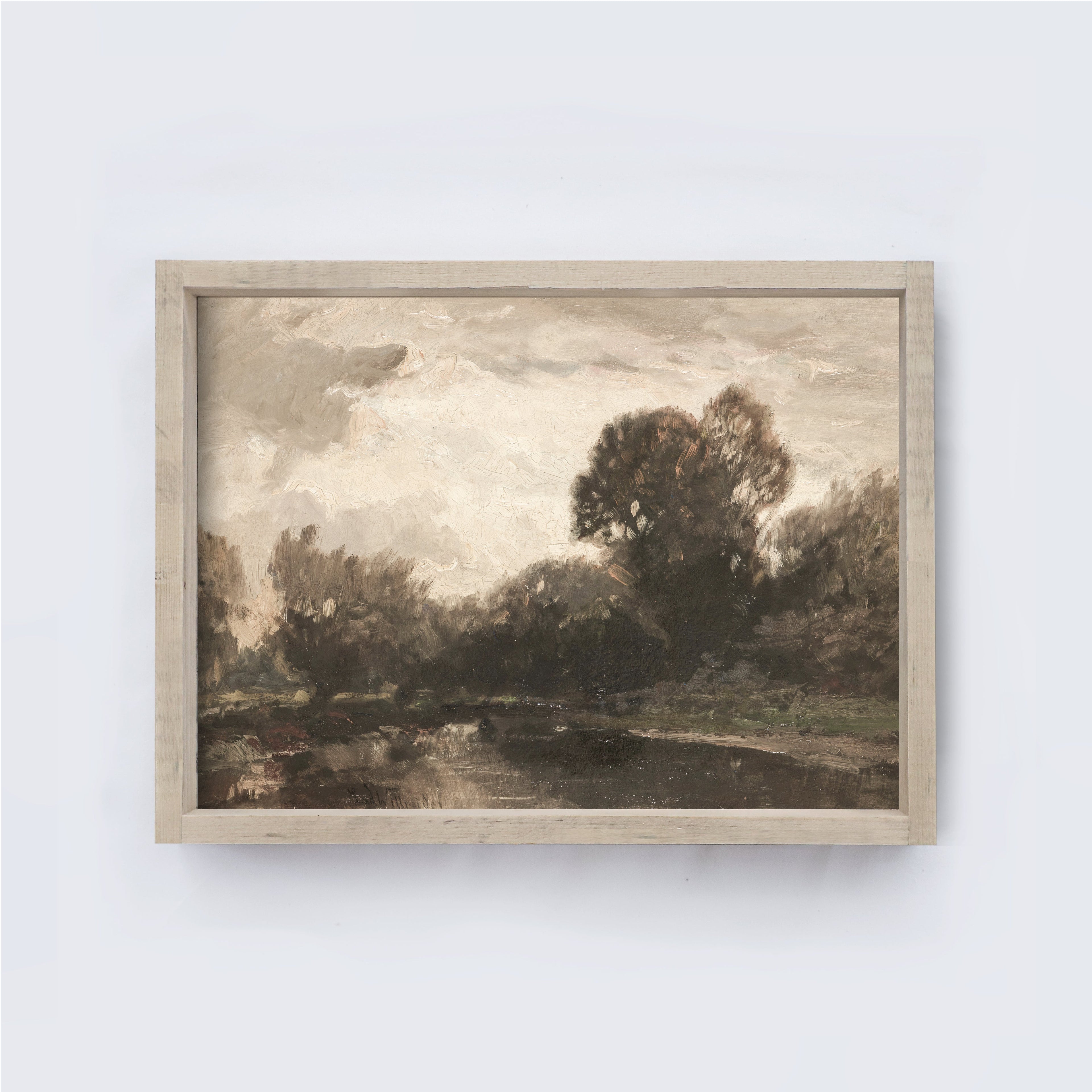 Vintage Landscape Painting A270-0
